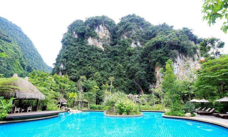Outdoor-Pool, The Banjaran Hotsprings Retreat, Malaysia Reise
