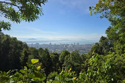 Wanderweg Penang Hill, Aussicht auf Penang