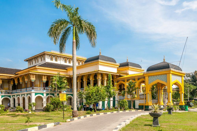 Maimoon Palast in Medan, Borneo Sumatra Rundreise, Indonesien
