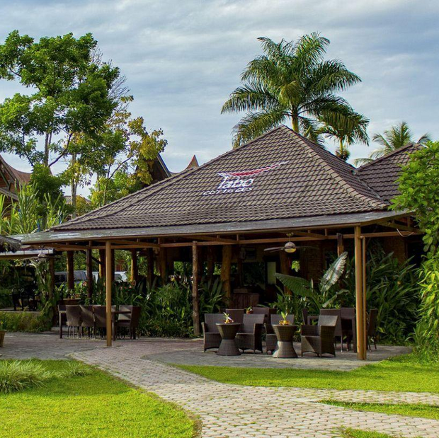 Pavillion, Tabo Cottages, Sumatra, Indonesien Reise