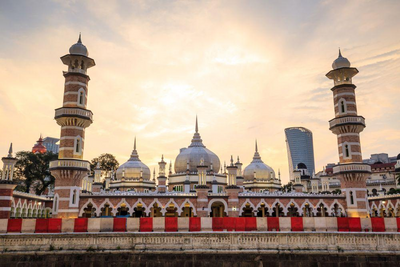 Moschee Masjid Jamek in Kuala Lumpur, Malaysia Rundreise