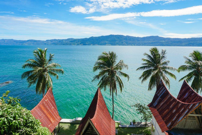 Toba See auf Samosir Island, Borneo Sumatra Rundreise, Indonesien