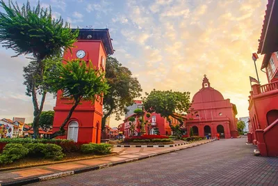 Roter Platz, Malacca, Malaysia Rundreise
