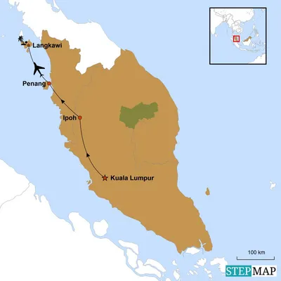Reiseroute, Westmalaysia für alle Sinne, Malaysia Luxusreise